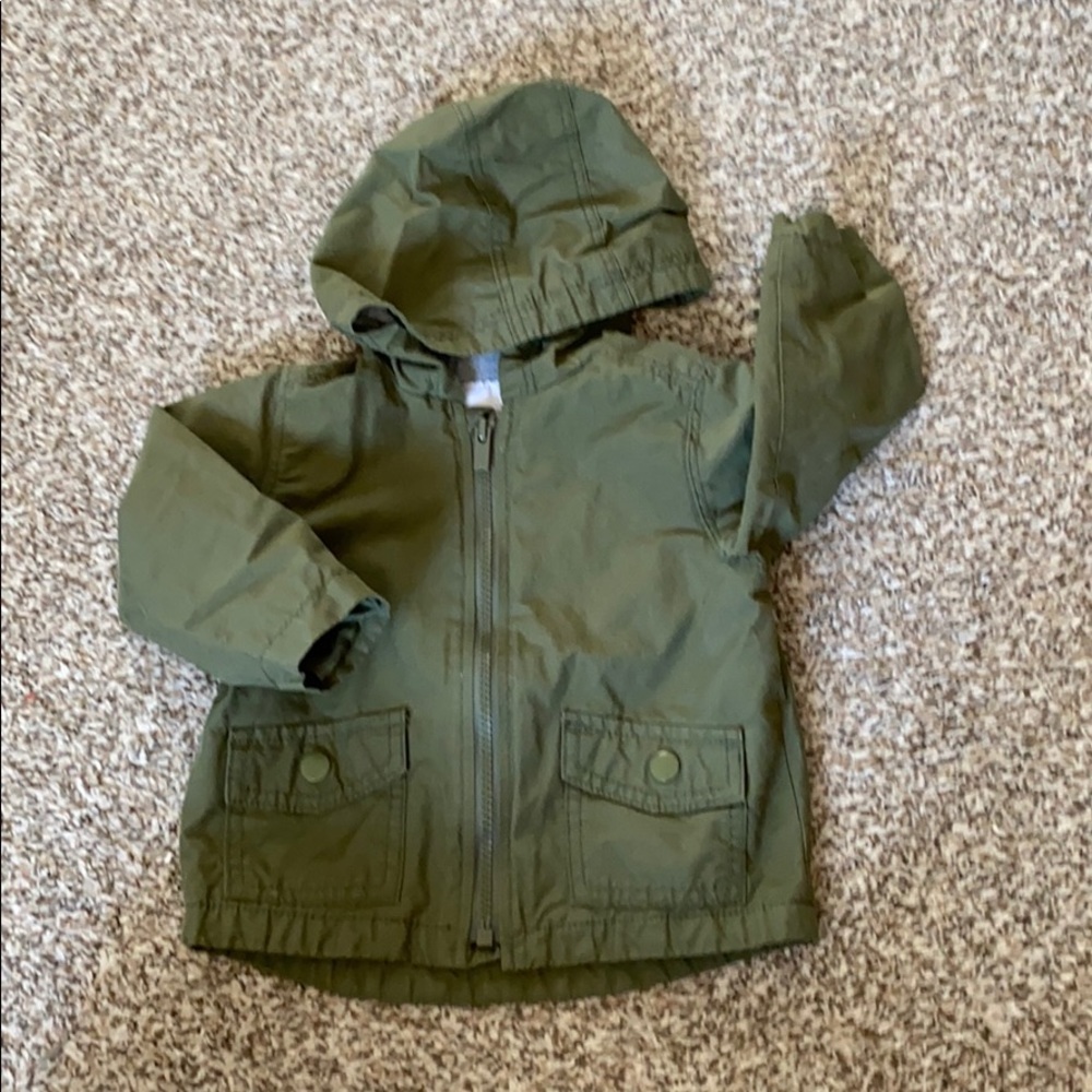 Olive green utility jacket